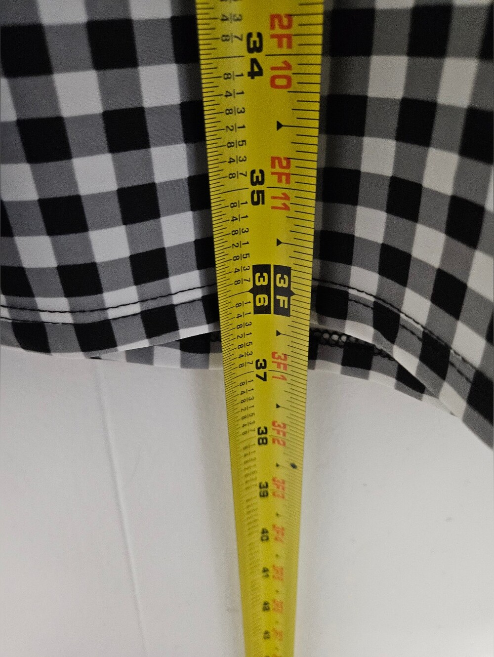 Jude Connally Black and White Gingham Puff-Sleeve Mini Dress - Picture 7 of 7